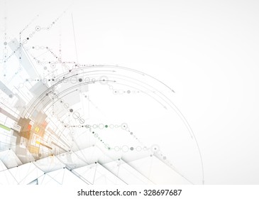 Technology abstract background collection for business solution ideas. Vector image