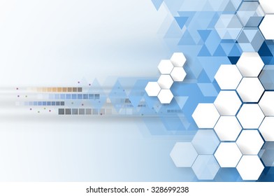 Technology abstract background collection for business solution ideas. Vector image