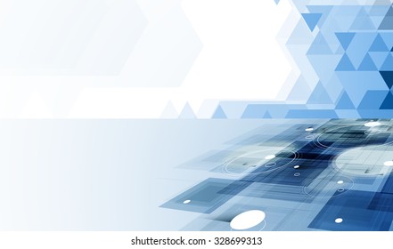 Technology abstract background collection for business solution ideas. Vector image