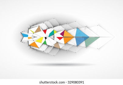 Technology abstract background collection for business solution ideas. Vector image