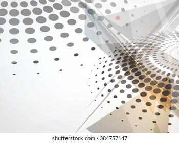 Technology abstract background collection for business solution ideas. Vector image
