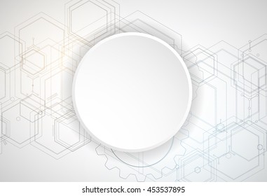 Technology abstract background collection for business solution ideas. Vector image