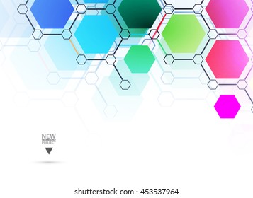 Technology abstract background collection for business solution ideas. Vector image