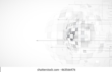 Technology abstract background collection for business solution ideas. Vector image
