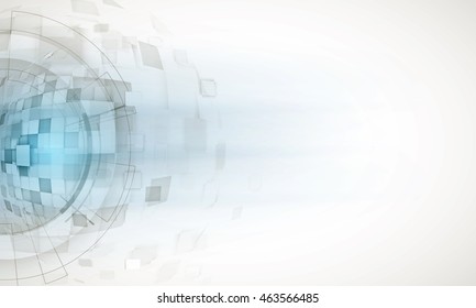 Technology abstract background collection for business solution ideas. Vector image