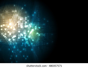 Technology abstract background collection for business solution ideas. Vector image