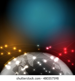 Technology abstract background collection for business solution ideas. Vector image