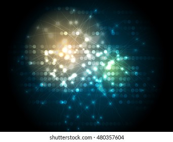 Technology abstract background collection for business solution ideas. Vector image