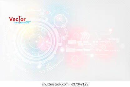 technology abstract background colorful grey red blue yellow white