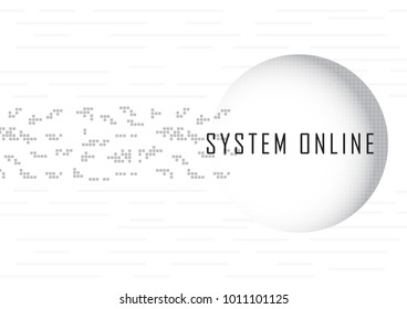 Technology abstract background with communication concept and pixel, Vector illustration.