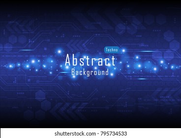 Technology abstract background communication concept with flare set, Vector illustration background.