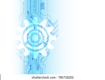 Technology abstract background with communication and innovation concept, Vector illustration background.
