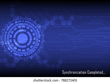 Technology abstract background with communication and innovation concept, Vector illustration background.