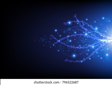Technology abstract background with communication network concept, Vector illustration background.