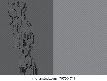 Technology abstract background with contrast concept and circuit line, Vector illustration background.