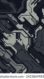 Technologie, abstrakter Hintergrund. Cyberpunk-Wallpaper