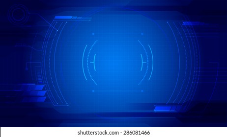 Technology abstract background dash board panel, grow bright light element vector illustration