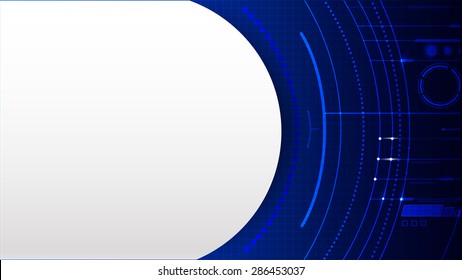 Technology abstract background dash board panel, grow bright light element vector illustration
