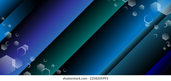 Technology abstract background design hexagon element.digital illustration