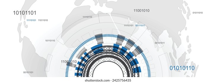 Technology abstract background design soff color blue and white. use for poster, banner, template on web, backgrop.