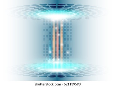 Technology abstract background, Digital technology world Vector EPS.10