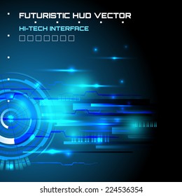 Technology abstract background, Futuristic HUD,  vector