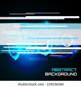 Technology abstract background, Futuristic HUD,  vector