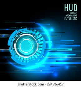 Technology abstract background, Futuristic HUD,  vector