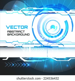 Technology abstract background, Futuristic HUD,  vector