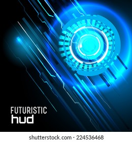 Technology abstract background, Futuristic HUD,  vector