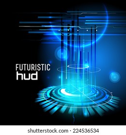 Technology abstract background, Futuristic HUD,  vector