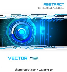 Technology abstract background, Futuristic HUD,  vector