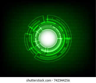 Technology abstract background, Geometric Background, Green technology concept
