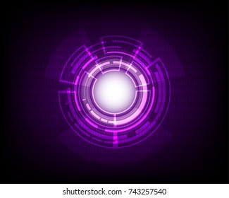 Technology abstract background, Geometric Background, Violet technology concept