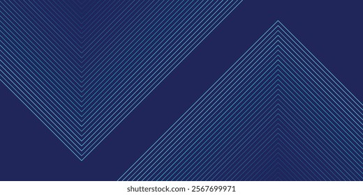 Technology abstract background with glowing geometric lines. Shiny blue rounded square lines pattern. Modern futuristic graphic design. Suit for business, website, corporate, brochure, banner