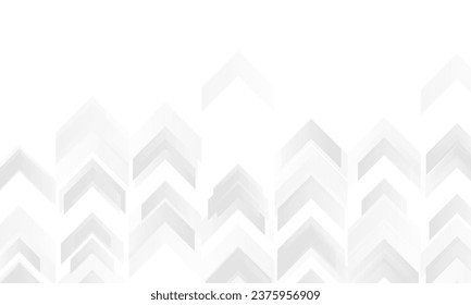 Technology abstract background with grey white arrows. Abstract geometric vector design
