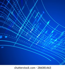 Technology abstract background grow bright light element 006 vector illustration