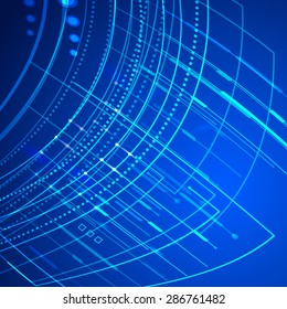 Technology abstract background grow bright light element 006 vector illustration