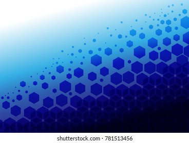 Technology abstract background with hexagonal wallpaper, Vector illustration background.