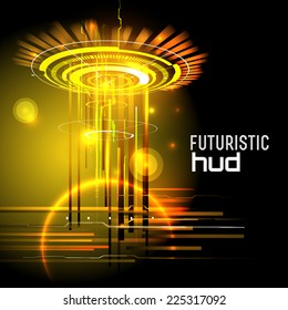 Technology abstract background,  hot  Futuristic HUD,  vector illustration