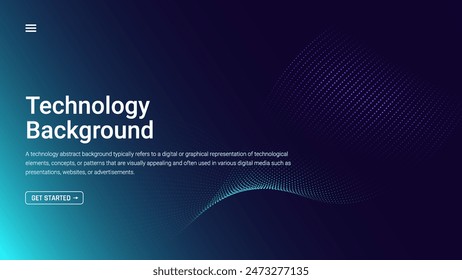 Technology abstract background. Modern abstract background inspired by modern technology trends.