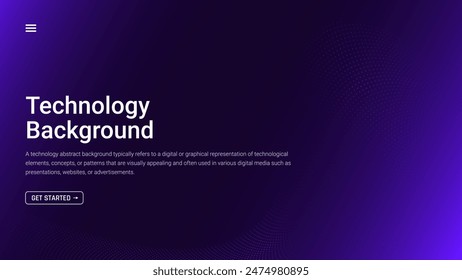 Technology abstract background. Modern abstract background inspired by modern technology trends.