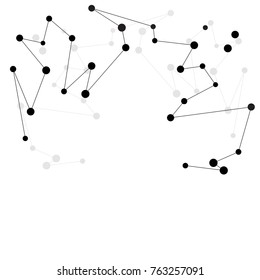 Technology Abstract Background. Network Social media Connection. Vector