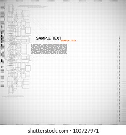 Technology abstract background. Vector.