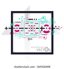 Technology abstract background vector