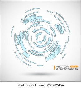 Technology abstract background - vector illustration