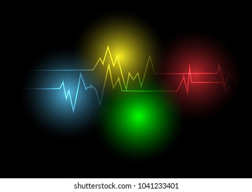 Technology abstract background. wave line energy power 