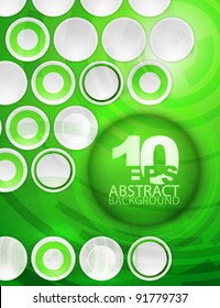 Technology abstract background with white relief circles