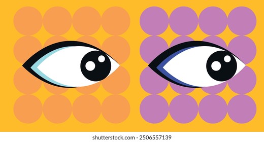 Technology abstract background. Work online, freelancing, education. Cartoon style. Vector illustration