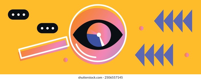 Technology abstract background. Work online, freelancing, education. Cartoon style. Vector illustration